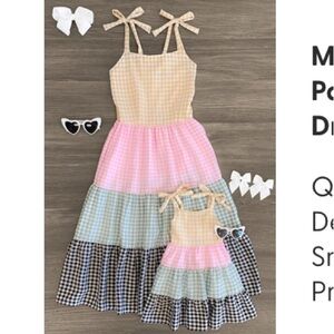 Mom & Me Pastel Gingham Dress (Mom Size Small)